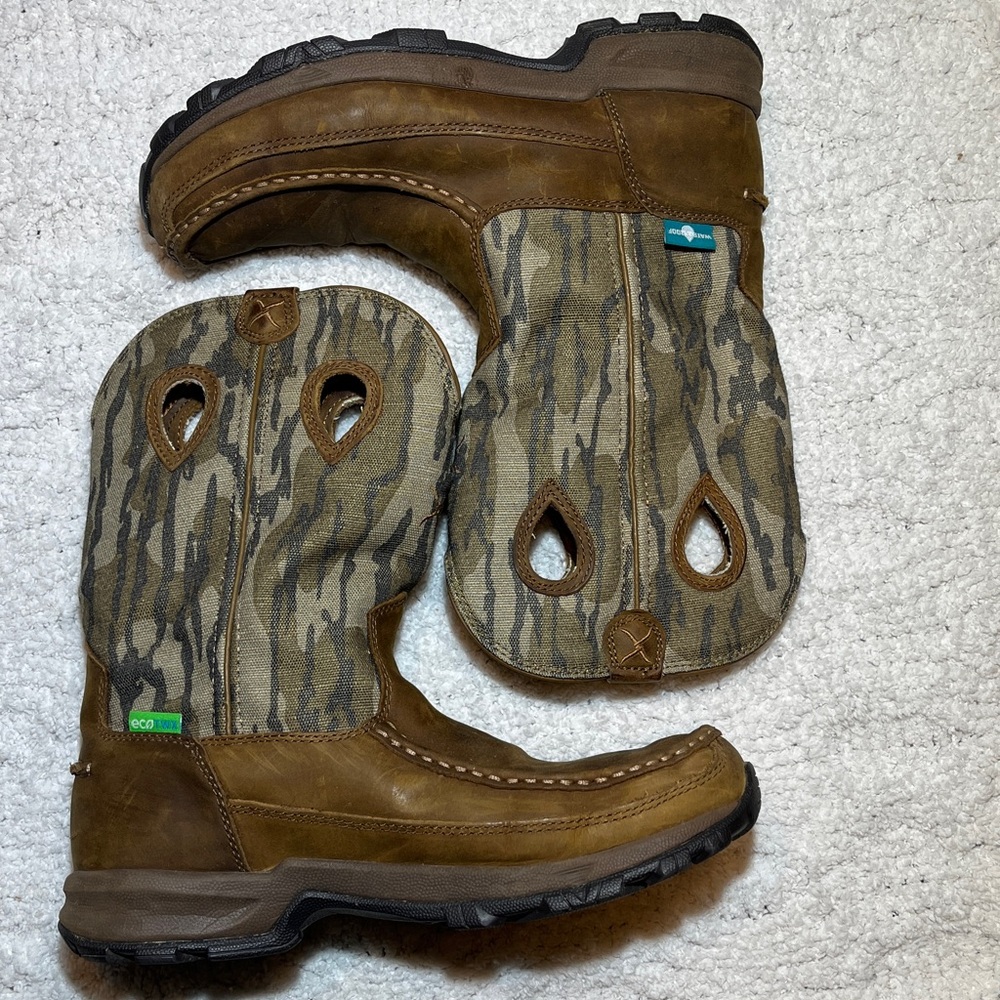 Twisted X Men’s Camo, Waterproof, Oil & Slip Resistant size 9